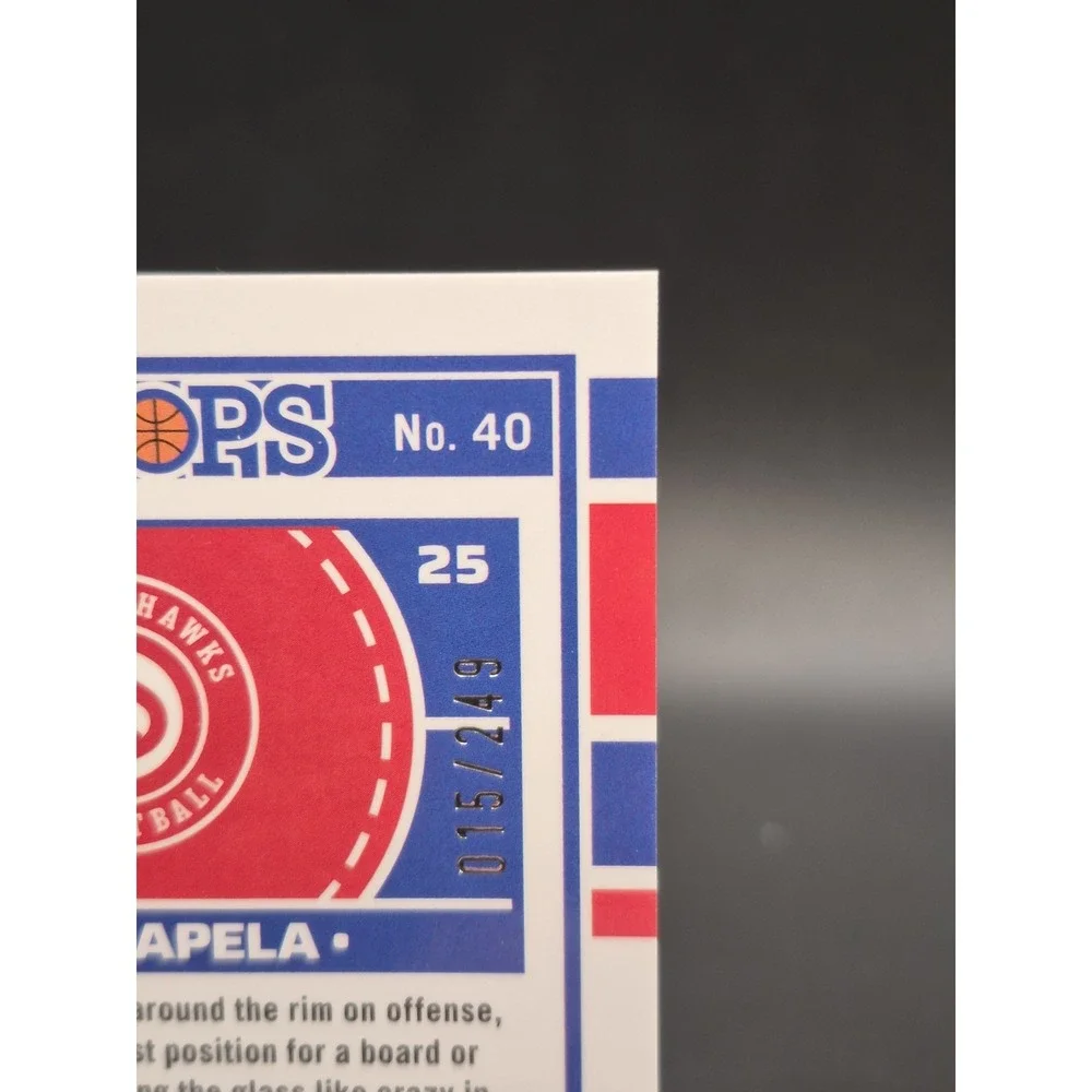 2024-25 NBA Hoops Premium Clint Capela #40 Purple Refractor /249 Atlanta Hawks